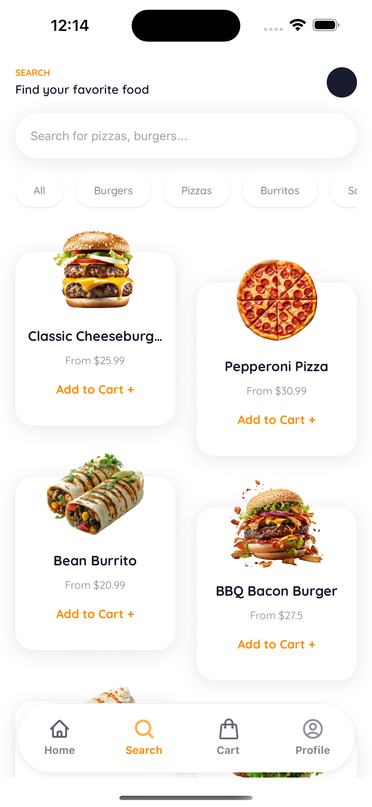 Food Ordering App screenshot 2