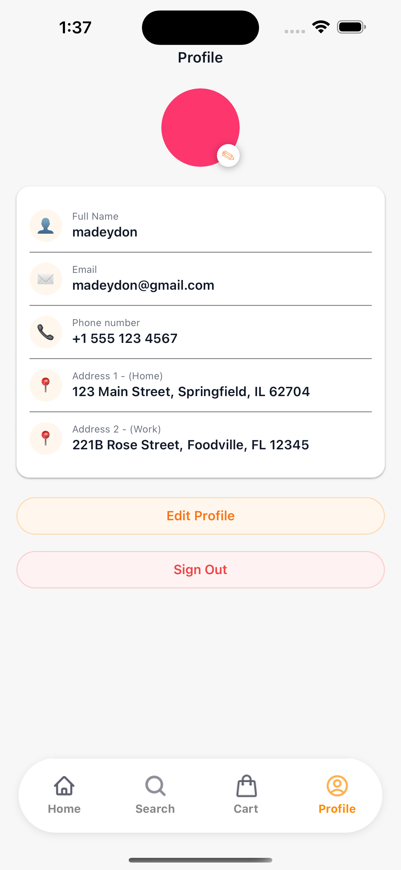 Food Ordering App screenshot 4